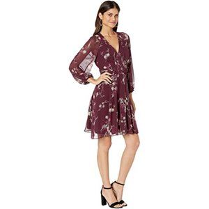 Joie Korel Silk Dress Color : Plum Size 8